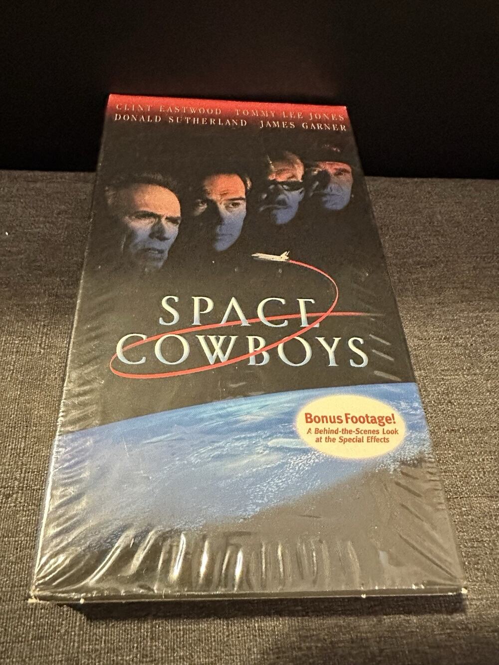 Space Cowboys VHS 2000 Clint Eastwood Partially Sealed Bonus Footage Warner